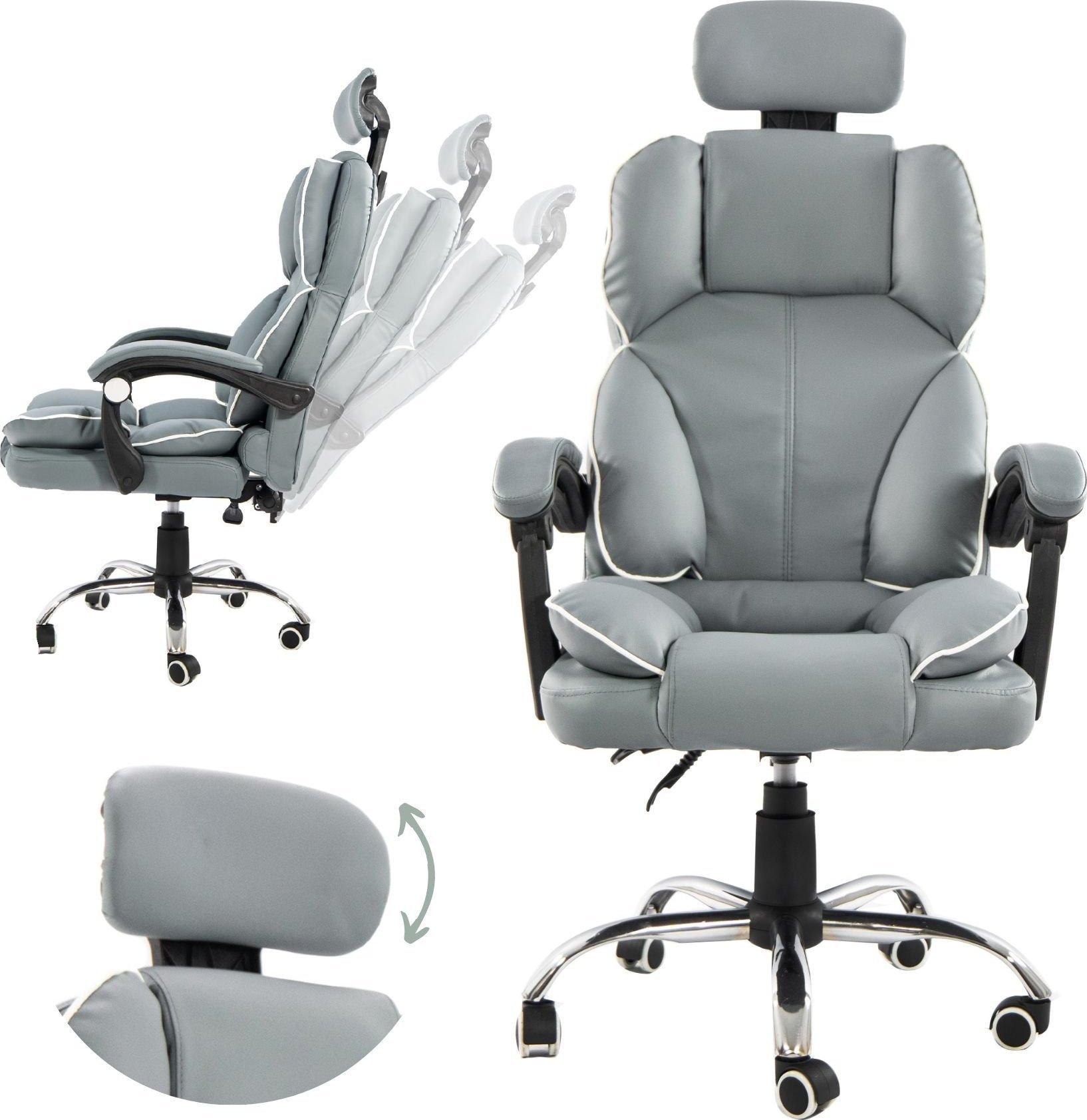 Krzesło biurowe Artnico Fotel Biurowy Obrotowy Krzesło Biurowe Artnico Seli 1.0 stalowy zagłówek