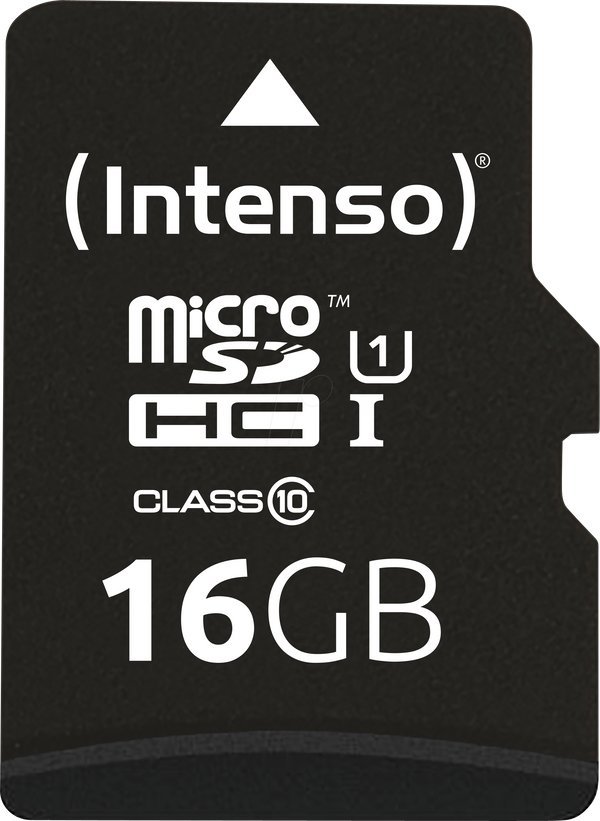 Karta Intenso Premium MicroSDHC 16 GB Class 10 UHS-I/U1 (3423470)
