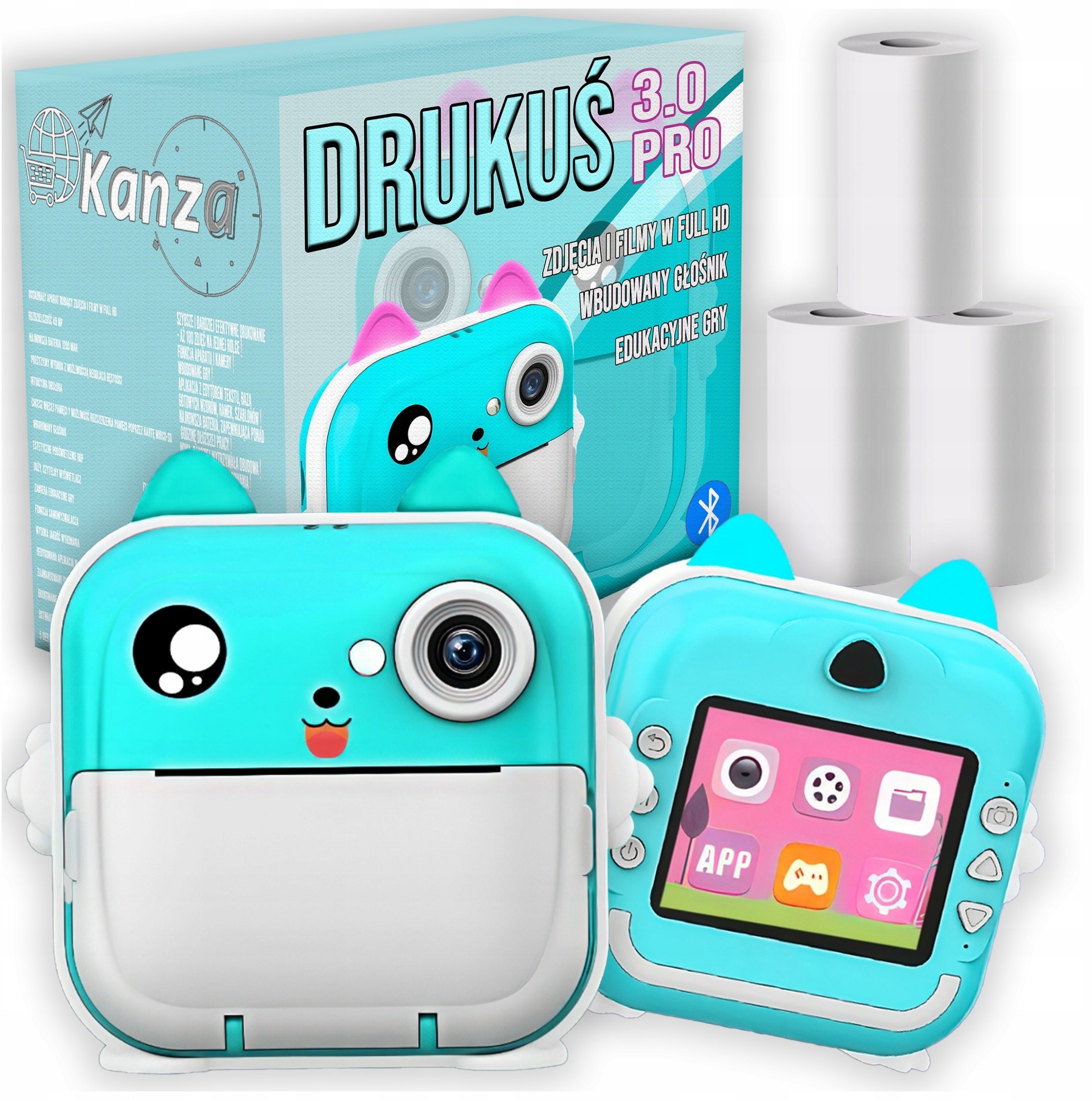 MINI DRUKARKA DRUKUŚ 3.0 NIEBIESKI KANZA