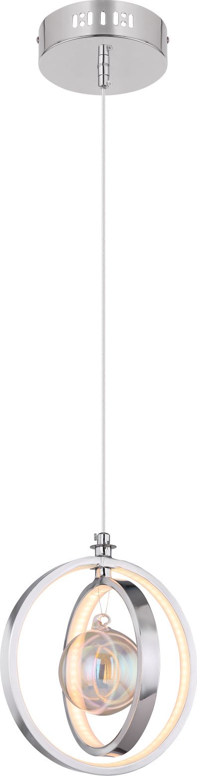 Lampa wisząca Globo Nowoczesna lampa sufitowa LED chromowana Globo KIZZY 15606-20