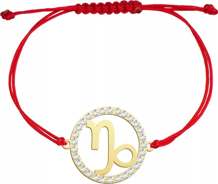 Radziszewska Jewellery Bransoletka Pozłacana Znak Zodiaku Koziorożec 925 DEDYKACJA GRATIS