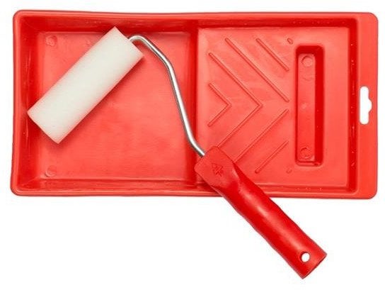 ROLLER AND PAINT TRAY 21X10.5CM SET OKKO