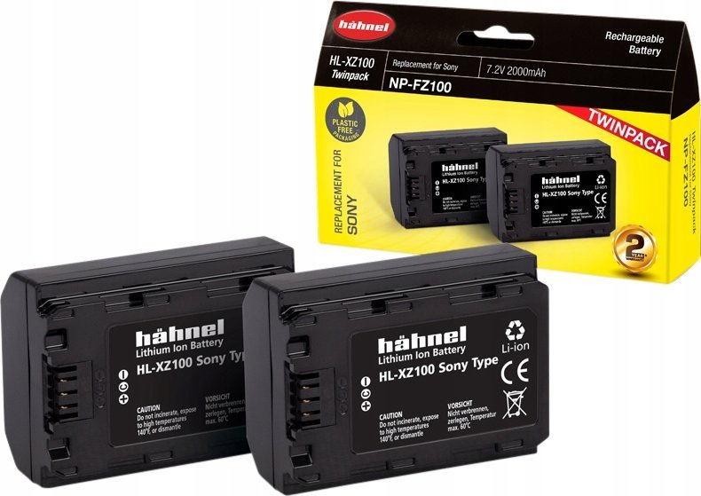 Akumulator Hahnel Hähnel Battery Sony HL-XZ100 / NP-FZ100 Twin Pack