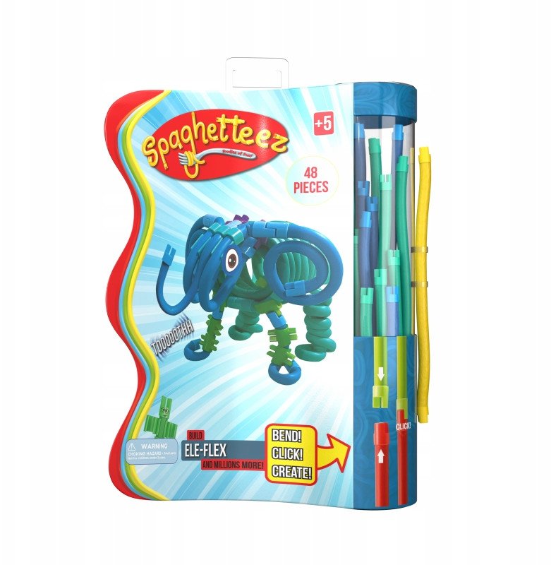 Patyczki konstrukcyjne miękkie słoń 48el