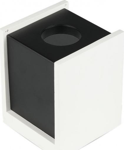 Lampa sufitowa V-TAC reflektor natynkowy VT-860 GU10 35W 10 x 13 cm IP20 biały/czarny