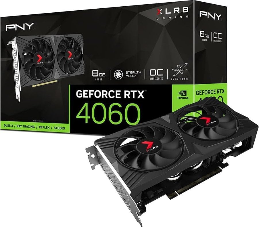Karta graficzna PNY GeForce RTX 4060 XLR8 Gaming Verto OC 8GB GDDR6 (VCG40608DFXPB1-O)