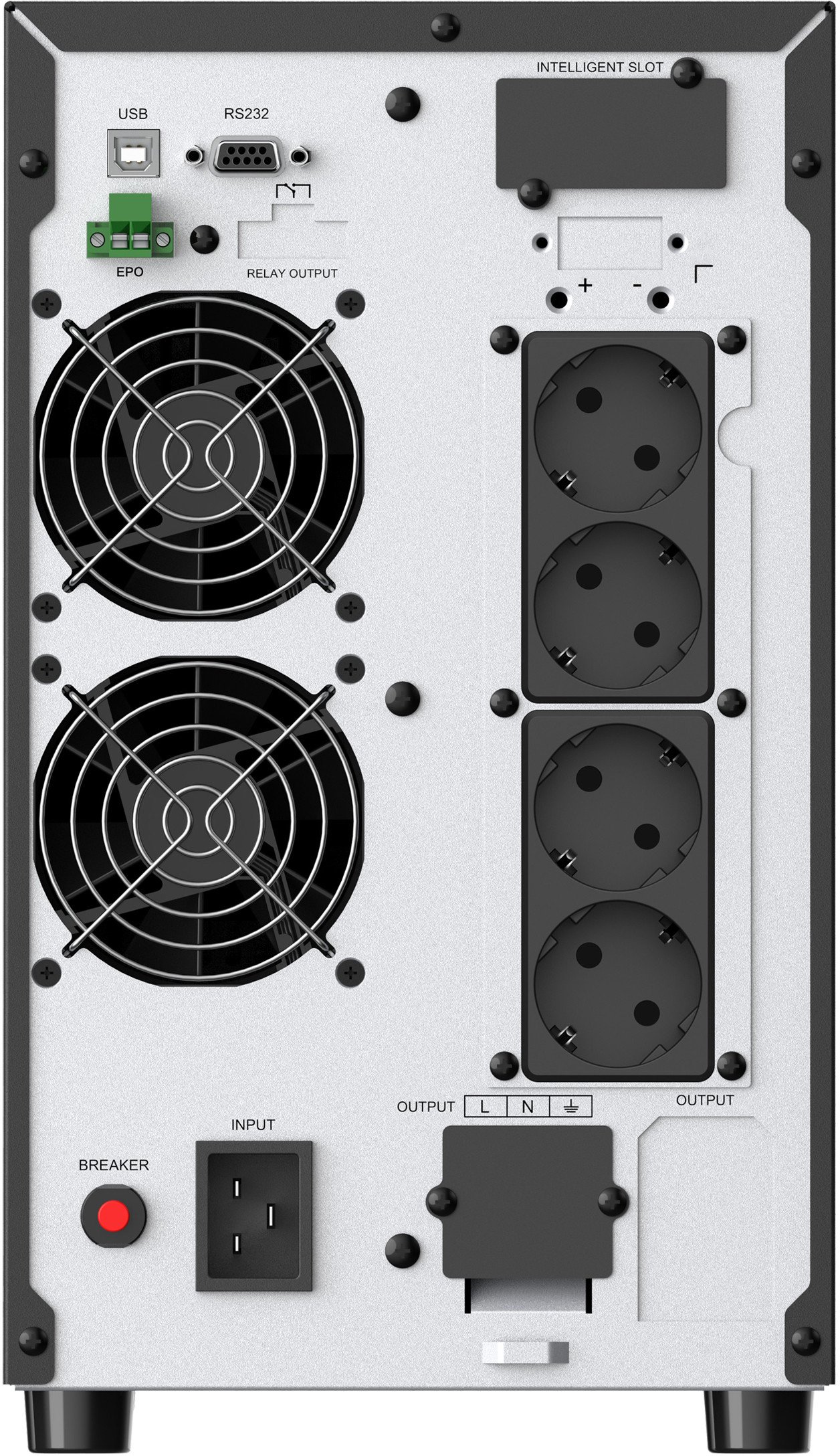 Conceptronic ZEUS52ES3K zasilacz UPS Podwójnej konwersji (online) 3 kVA 2700 W 4 x gniazdo sieciowe