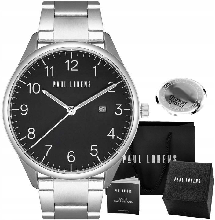 Zegarek męski Paul Lorens PASLO-1C1 Z GRAWEREM