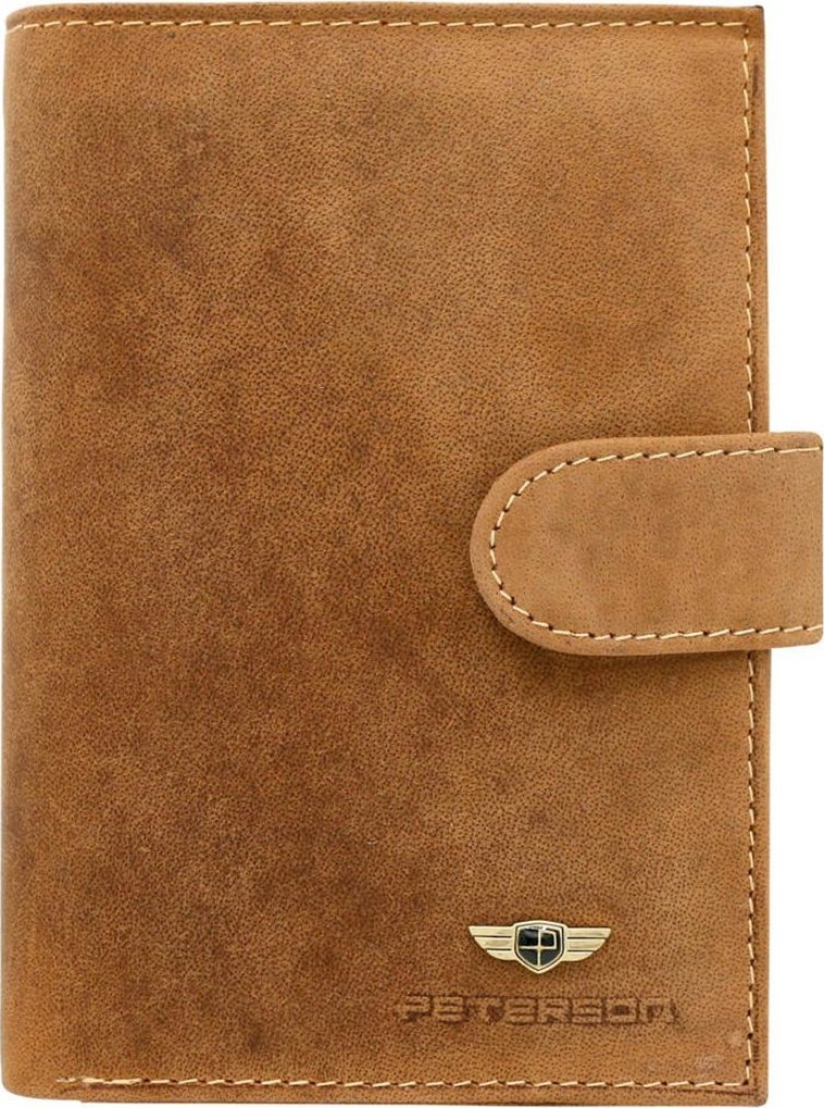 Peterson Skórzany męski portfel Peterson PTN 324Z 2-1-5 NoSize