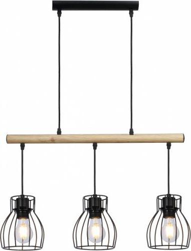 Lampa wisząca Candellux BERNITA LAMPA WISZĄCA 3X60W E27 CZARNY (33-78087) Candellux