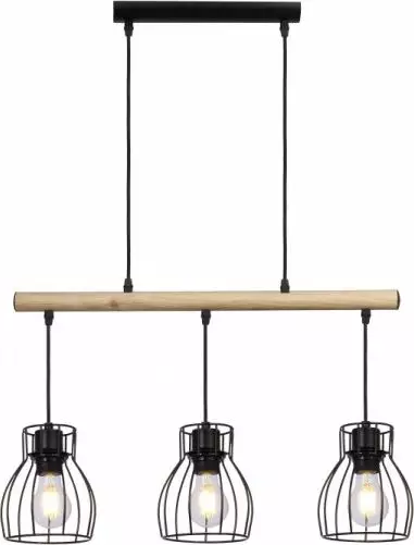 Lampa wisząca Candellux BERNITA LAMPA WISZĄCA 3X60W E27 CZARNY (33-78087) Candellux