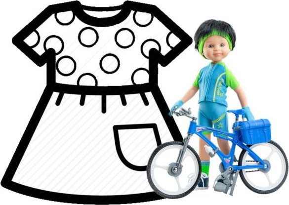 paola reina PAOLA REINA Ubranko dla lalek 32 cm 54659