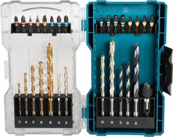 Makita drill ' bit set E-07054, 29 pieces (folding box with transparent lid)