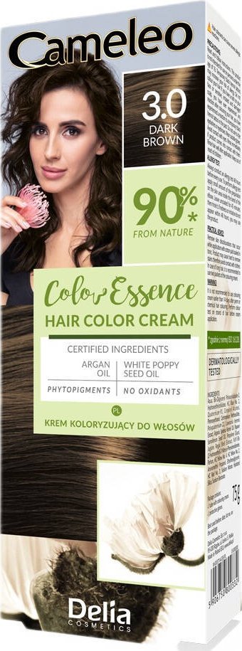 Delia Cameleo Color Essence krem koloryzujący do włosów 3.0 Dark Brown 75g