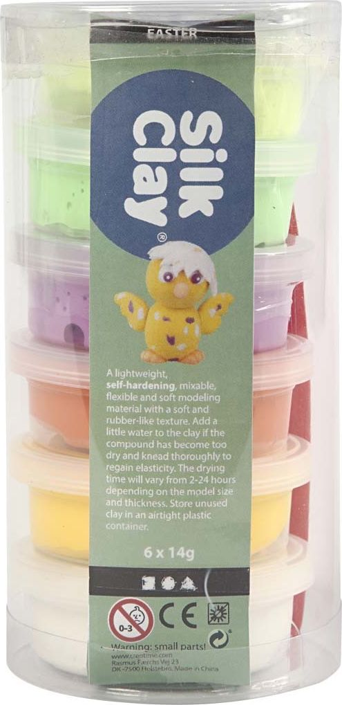 Creativ Company Masa Silk Clay - 6x14g kol. Wiosenne