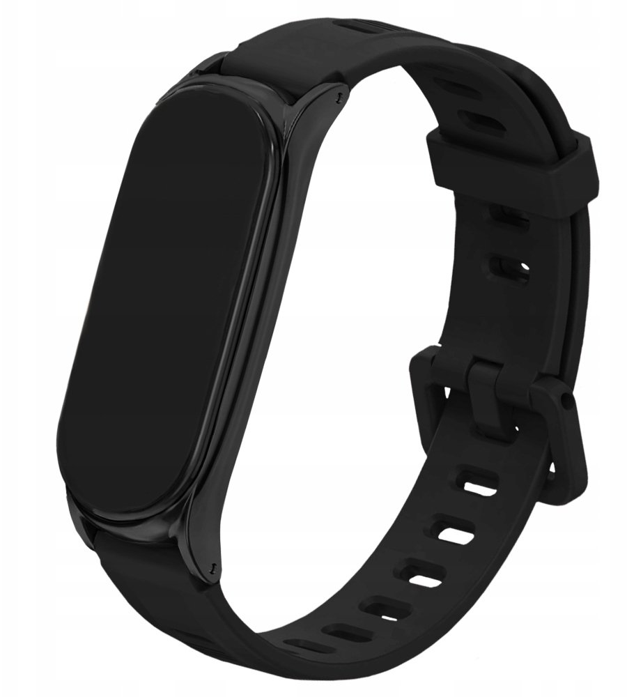 ChronSmarta Opaska / pasek z ramką do smartband'a Xiaomi Mi Band 7 (czarny)