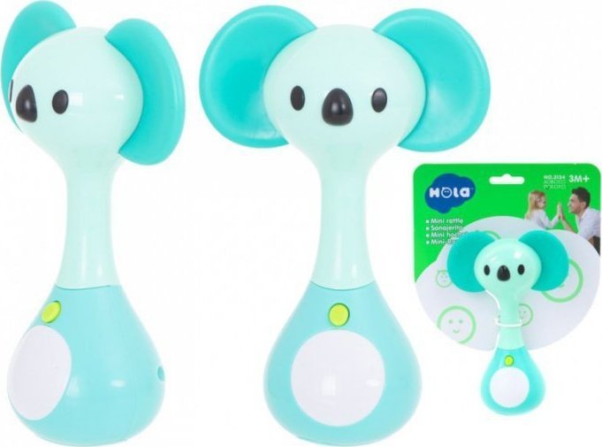 Grzechotka gryzak + dźwięki światełka koala HOLA