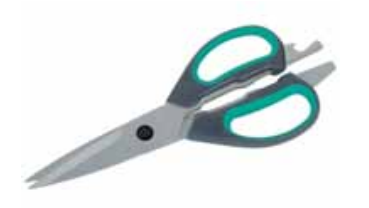 Wolfcraft Uniwersalne nożyce domowe 70x215mm - 4164000