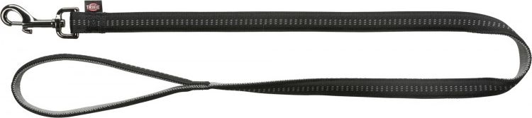 Trixie Softline Elegance smycz, dla psa, czarna/grafitowa, M–L: 1.00 m/20 mm