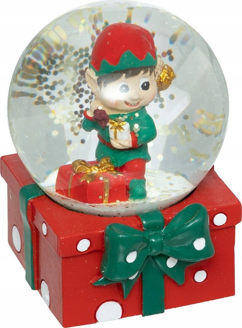 Atmosphera Dekoracyjna kula śnieżna z elfem, 6,5 cm