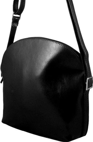 DAN-A Torebka skórzana damska listonoszka DAN-A T155 czarna