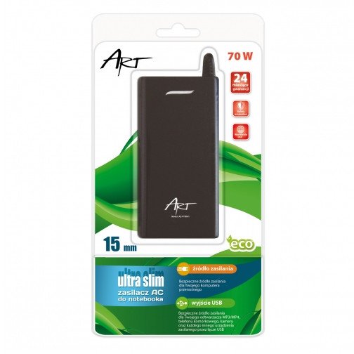 Zasilacz AC 19V 3,42A wtyk 5.5x2.5mm slim 70w