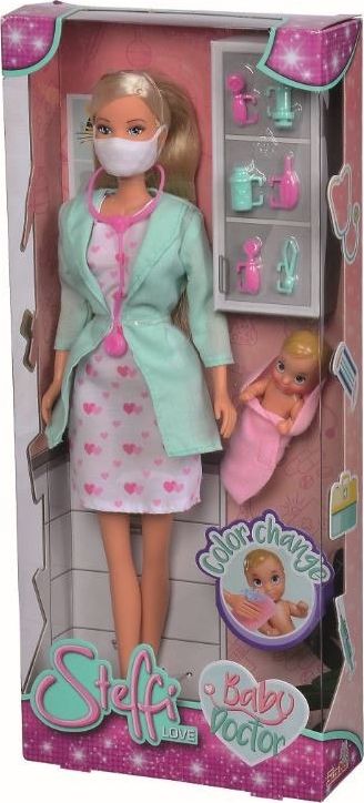 Simba Lalka Steffi Pediatra z maseczką