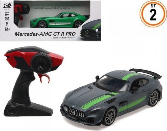 BigBuy Kids Samochód Sterowany Radiowo Mercedes Szary Kolor Zielony 1:16