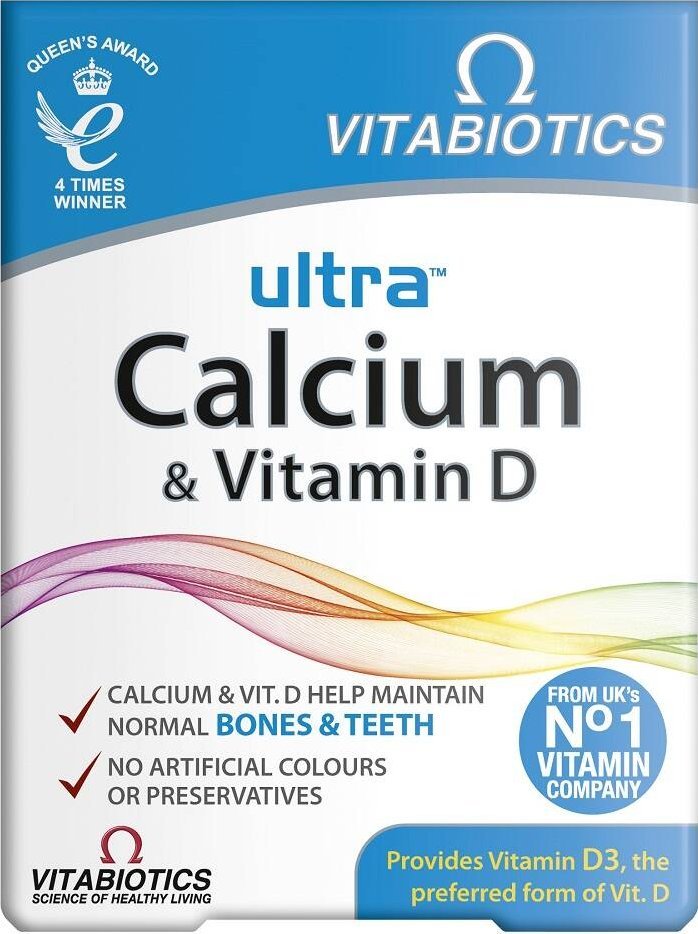 VITABIOTICS_Ultra Calcium + Vitamin D suplement diety 30 tabletek
