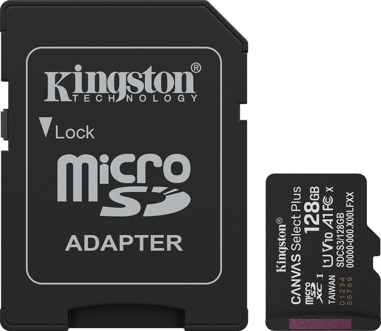 Karta Kingston Canvas Select Plus MicroSDXC 128 GB UHS-I/U1 A1 V10 (SDCS3/128GB)