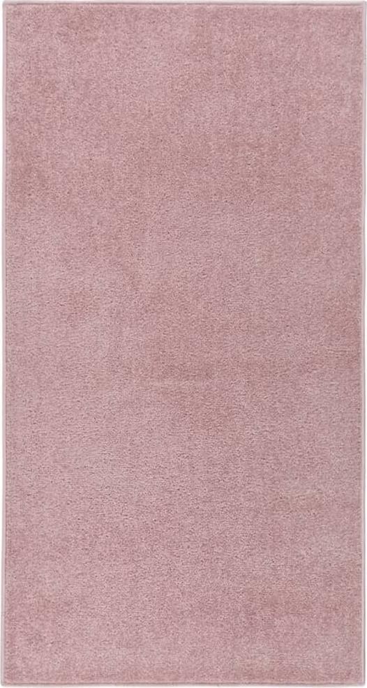 vidaXL vidaXL Dywan z krótkim runem, 80x150 cm, różowy