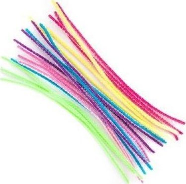 Druciki kreatywne 30cm opalizujące18szt