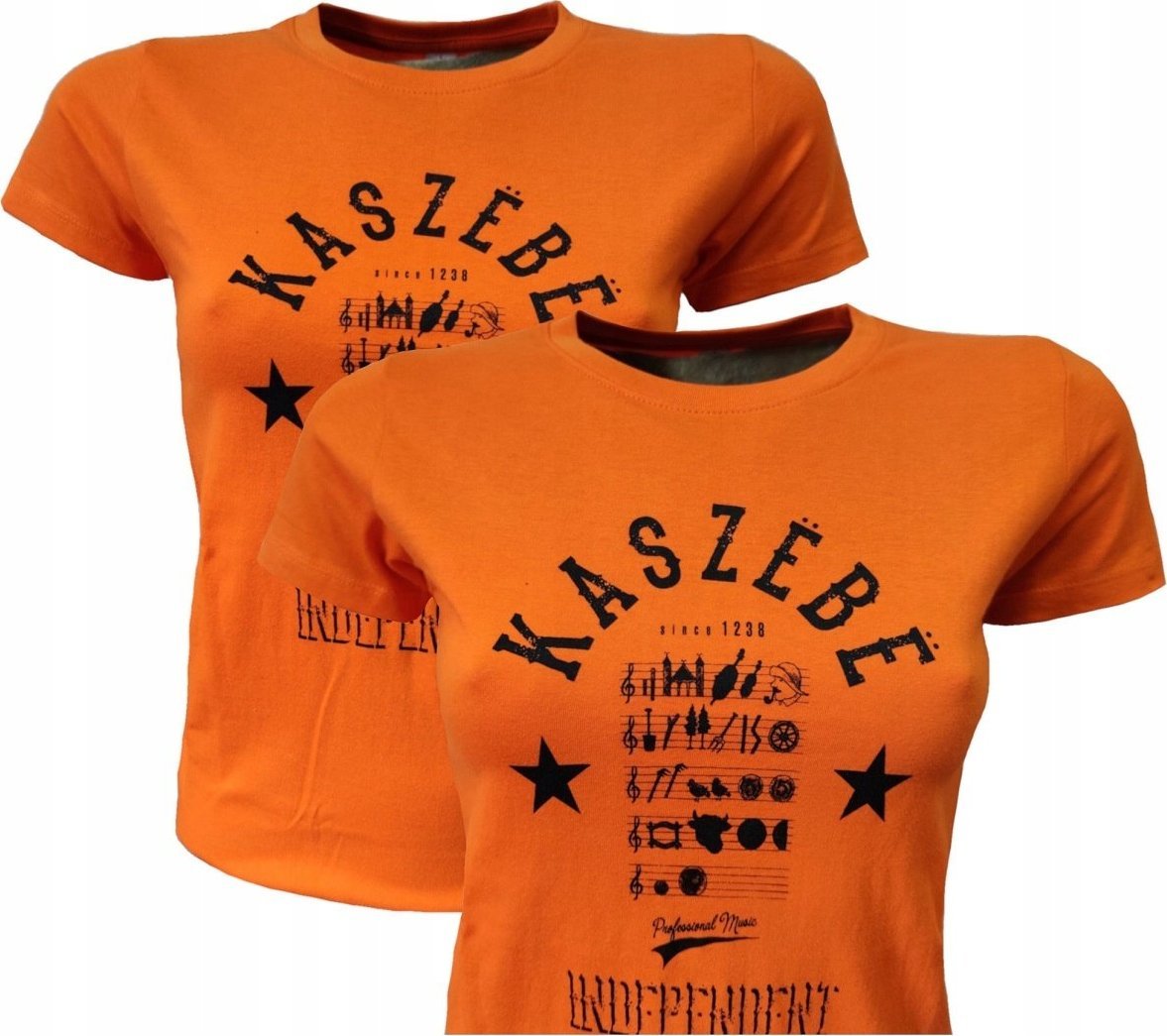 Anagre T-SHIRT DAMSKI ORANGE KASZUBSKIE NUTY XXL