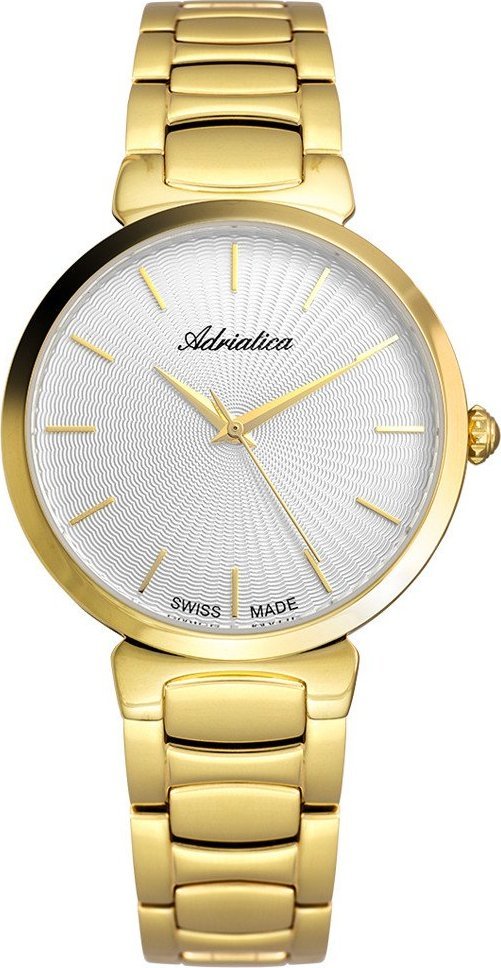 Zegarek Adriatica Zegarek damski Adriatica A3706.1117Q złoty