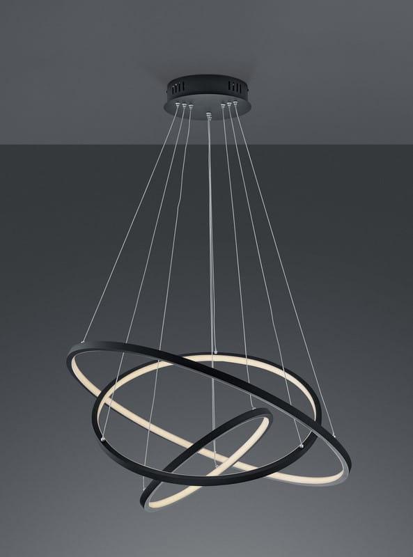 Lampa wisząca Trio Nowoczesna lampa sufitowa ledowa grafit Trio Aaron 352710342