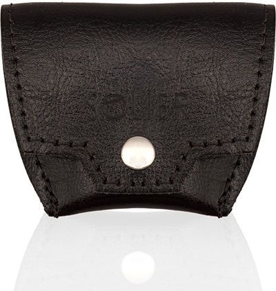 Solier Skórzana bilonówka, portfel na monety SOLIER S CIEMNY BRĄZ ALINA