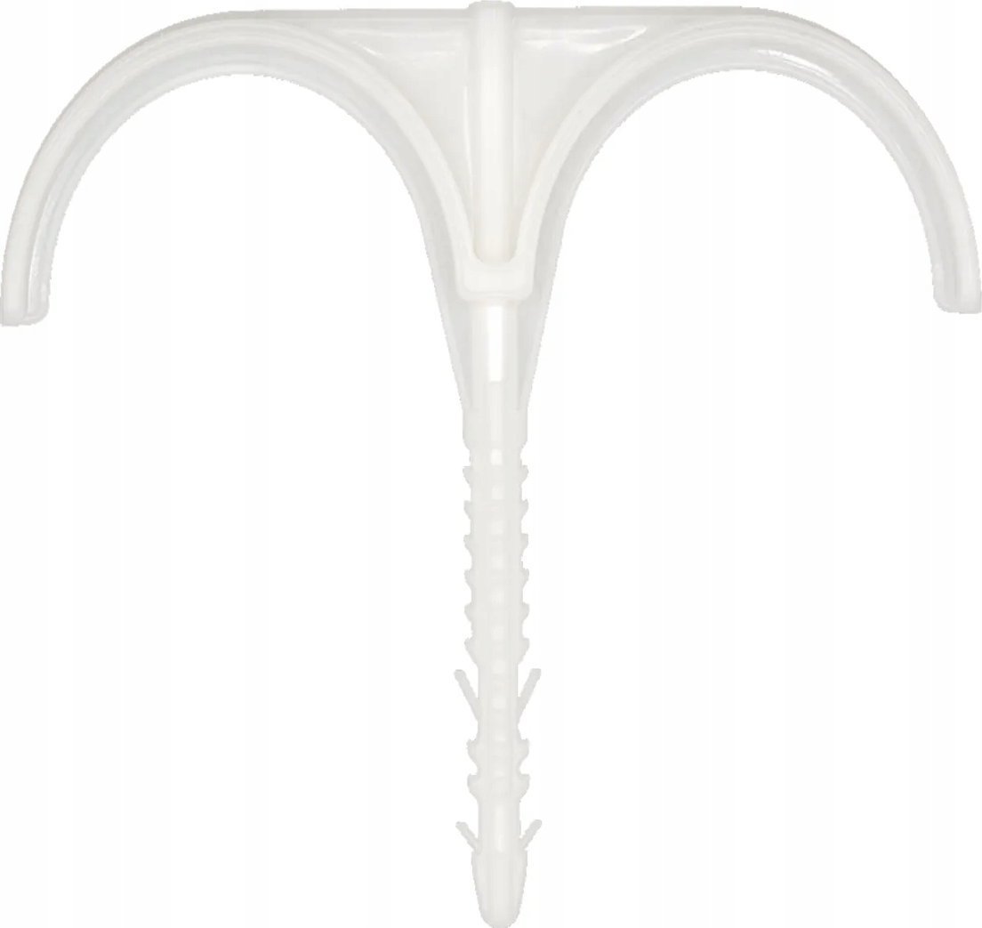 2x75 uchwyt hakowy podwójny rury elastycznej (opak.25 szt.) (S)