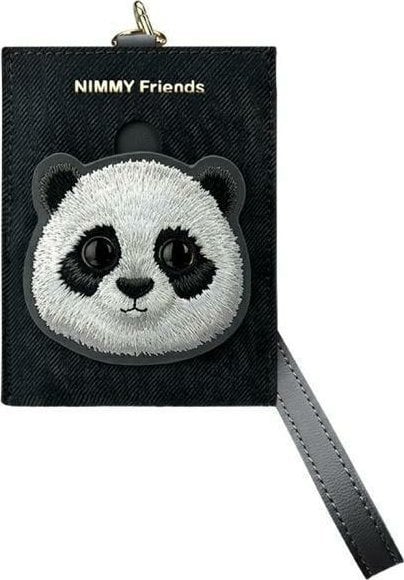Nimmy portfel na karty czarny/black Big Eyed Pet 2.0 Cat
