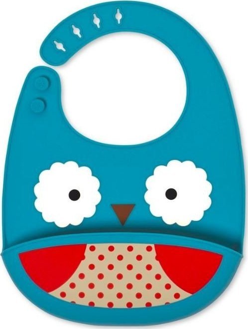 Skip Hop Śliniak silikonowy Zoo Sowa