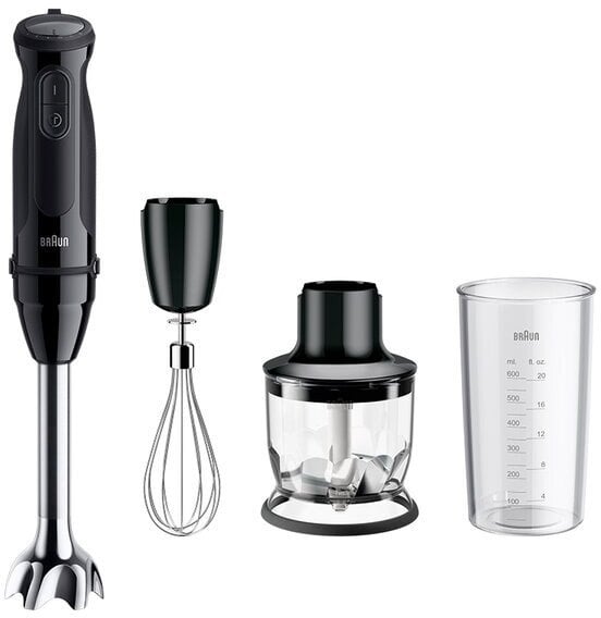 Braun MultiQuick 5 MQ 50202 M, Immersion blender, 0.6 L, 1.2 m, 1000 W, Black