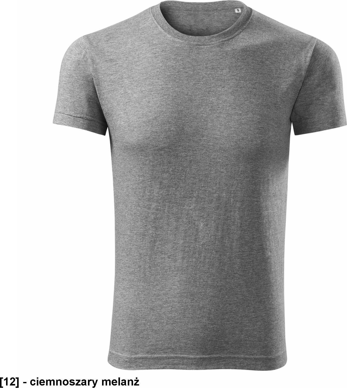 MALFINI Viper Free F43 - ADLER - Koszulka męska, 180 g/m, - ciemnoszary melanż M