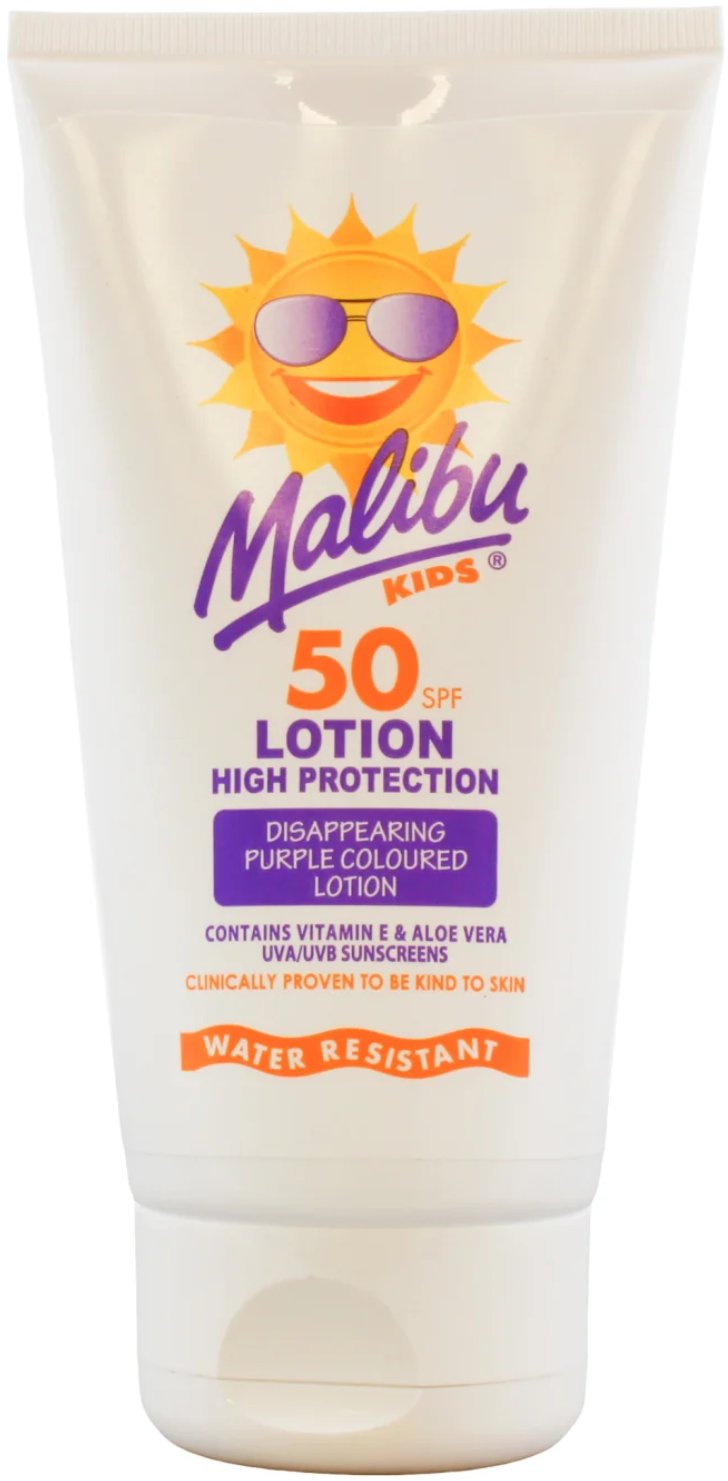 Malibu Kids Suncare Body Lotion SPF50 Balsam Do Opalania Dla Dzieci 150ml