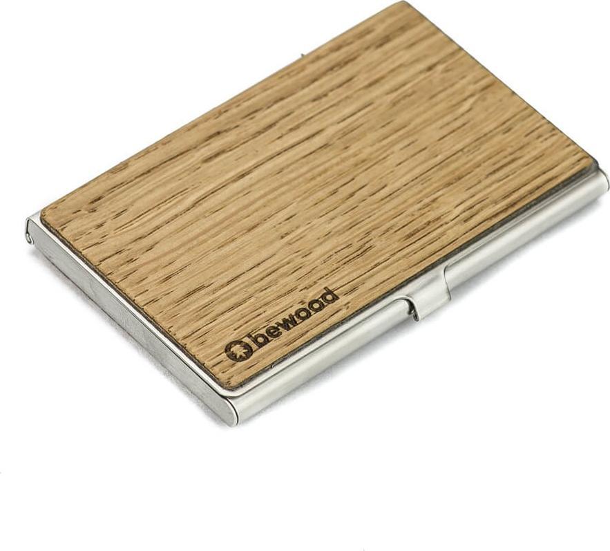 BeWood Drewniany Wizytownik Inox Dąb