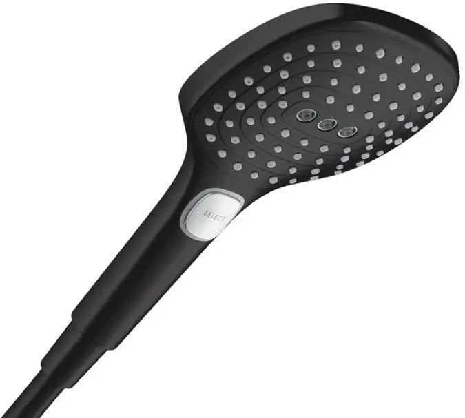 HANSGROHE 28728670 Raindance Select E Główka prysznicowa 120 3jet PowderRain EcoSmart Czarny Matowy
