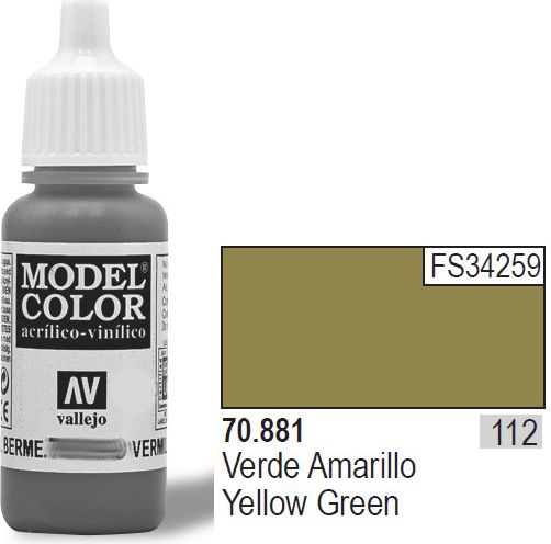 Vallejo Farba Nr112 Yellow Green 17ml - 70881