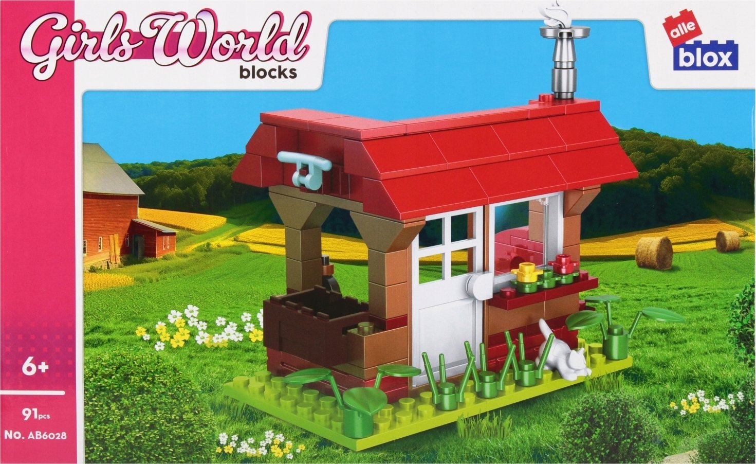 ALLEBLOX KLOCKI KONSTR ALLEBLOX GIRL DOM 91EL 27X17X5 48