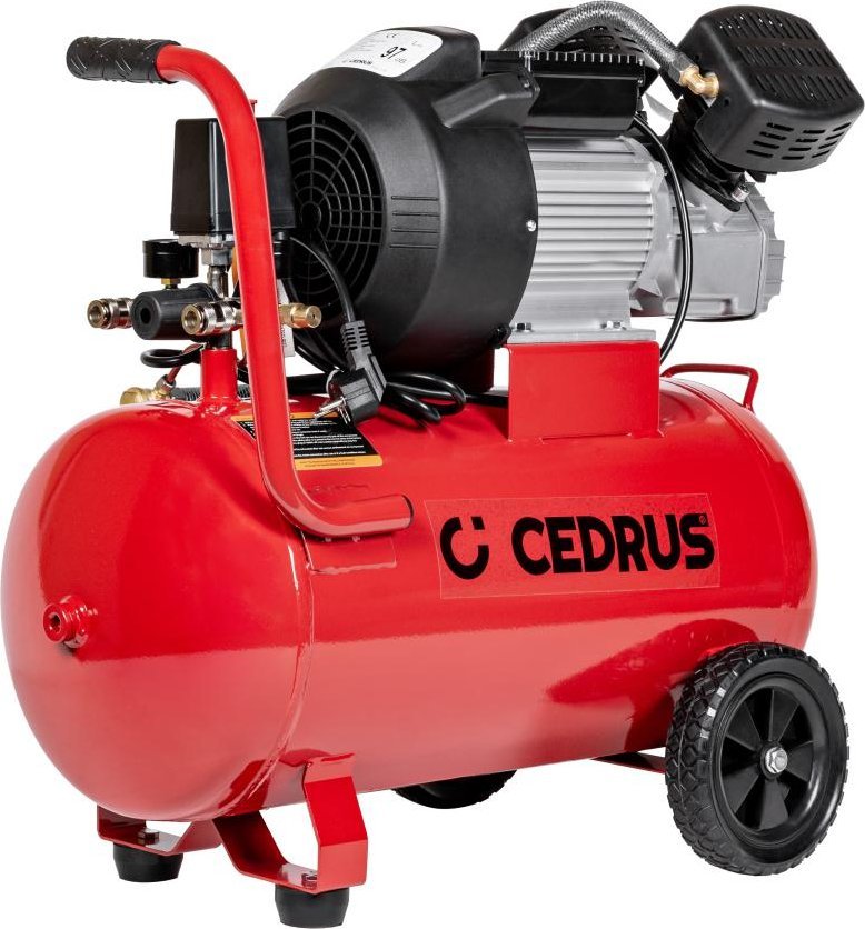 Cedrus CEDRUS KM50-2T SPRĘŻARKA TŁOKOWA KOMPRESOR TŁOKOWY OLEJOWY 50L - EWIMAX - OFICJALNY DYSTRYBUTOR - AUTORYZOWANY DEALER CEDRUS