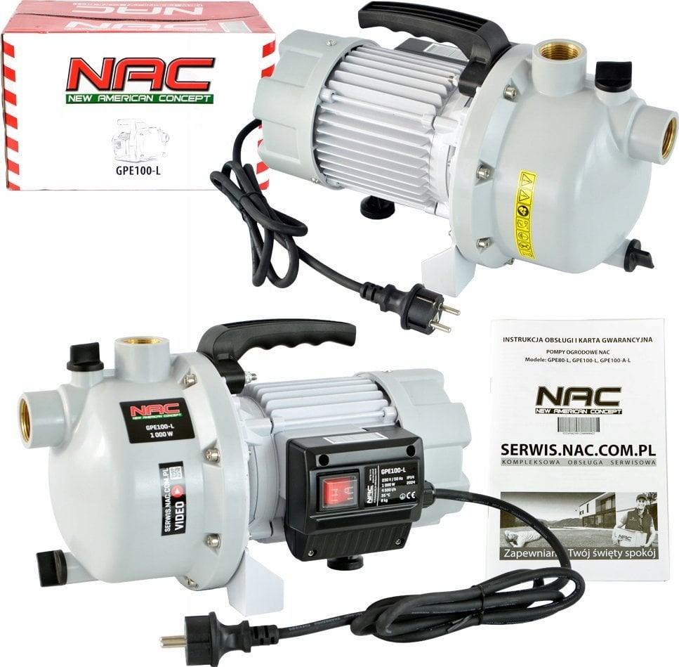 NAC NAC POMPA OGRODOWA 1000W 4400l/h