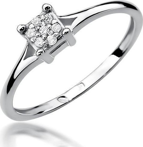 Best Diamonds złoty pierścionek z brylantem 0.06ct 25