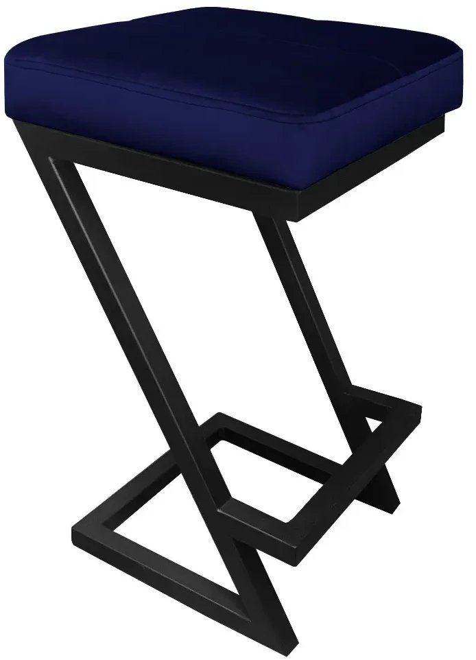 Hoker niski ZAZU VELVET granatowy ATOS